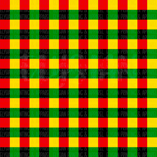 Black History Plaid Seamless File