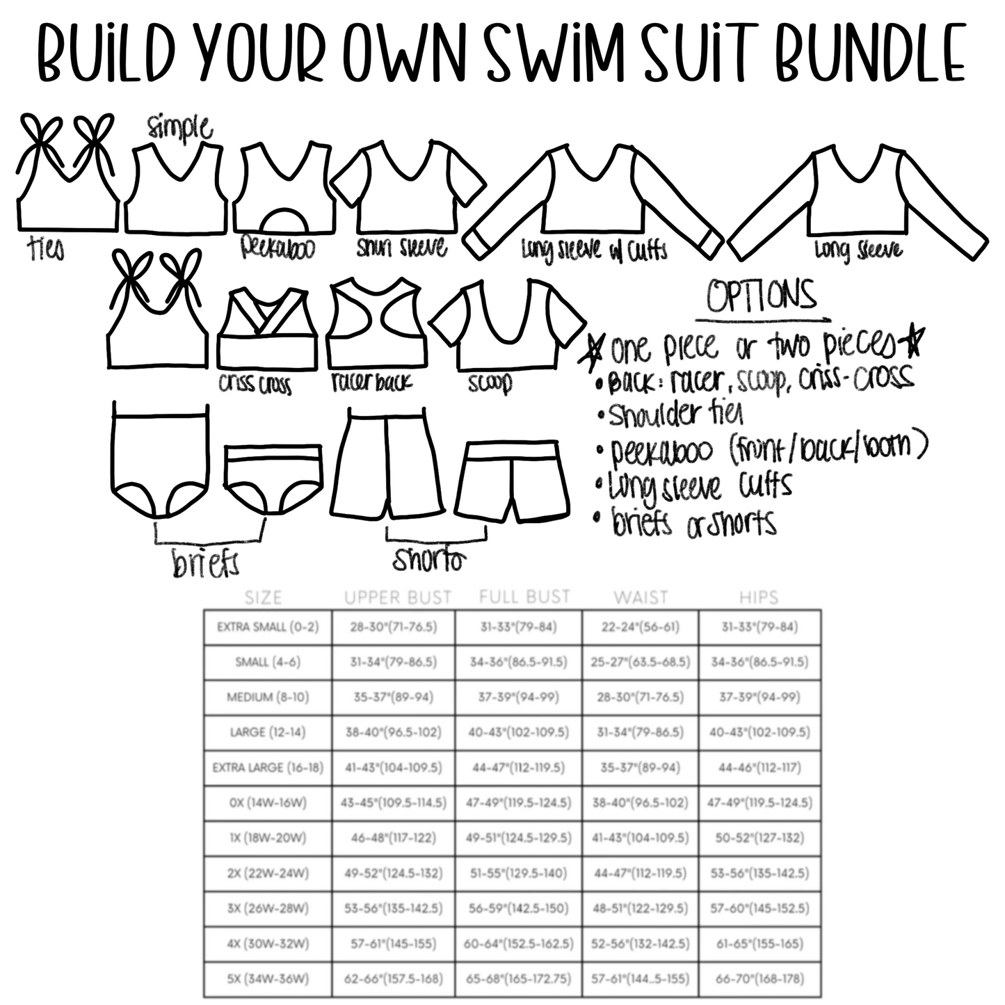 Adult BYOS (build your own swim)