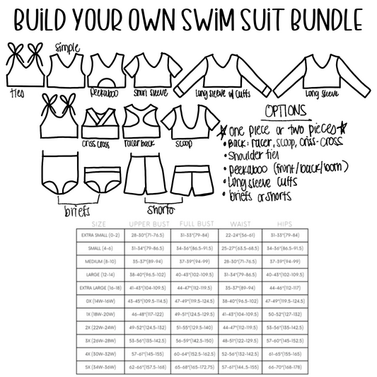 Custom Adult BYOS (build your own swim)